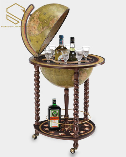 Bar globe drinks - globe, cabinet