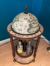 Vintage Wine Bar Antique Globe