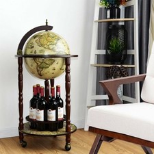 Vintage Wine Bar Antique Globe
