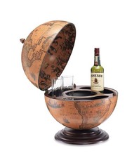 Galileo desk globe and drinks