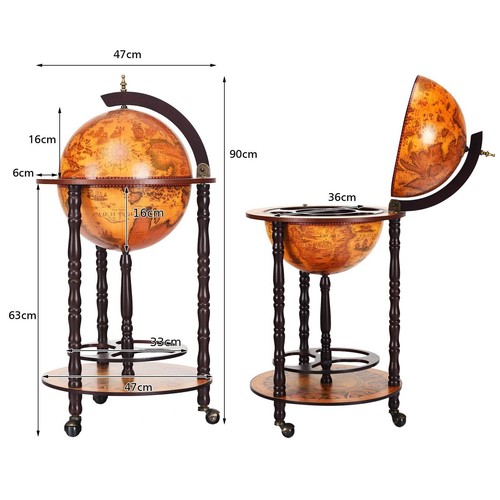 Globe drinks cabinet - drinks, retro