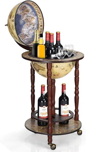 Vintage globe bar - globe, drinks