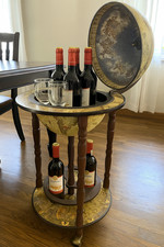 Vintage Wine Bar Antique Globe