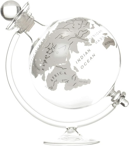 Vintage glass globe decanter - vintage,