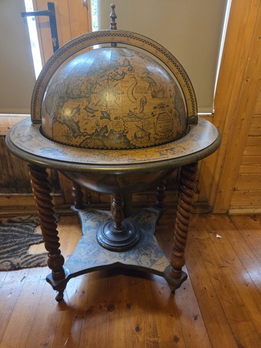 Vintage globe drinks cabinet - globe,