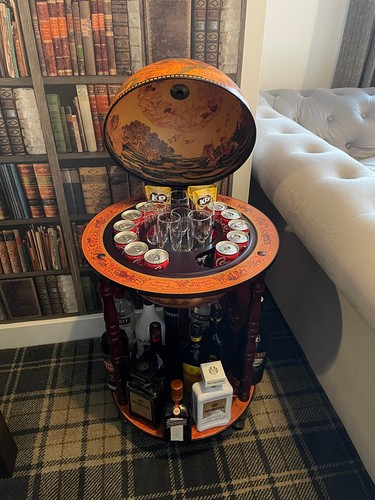 Vintage wine bar antique globe - bar,