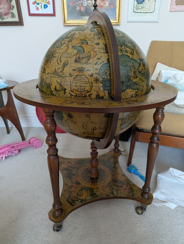 Vintage italian style globe - italian,