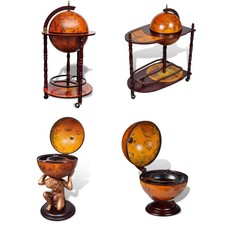 Wooden Globe Drink Cabinet Bar